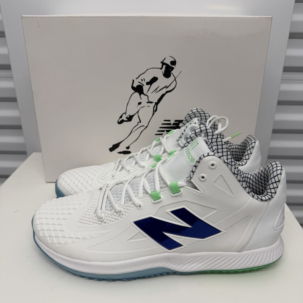 New Balance FuelCell Ohtani v1 Lab Work Turf Shoes White/Green Men's‎ 16 NIB